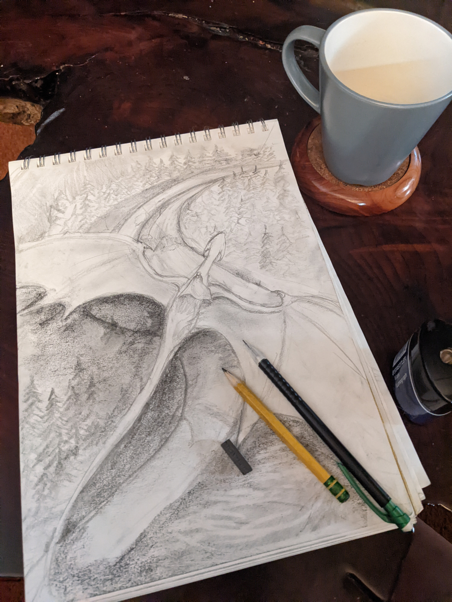 dragon drawing fantasy art