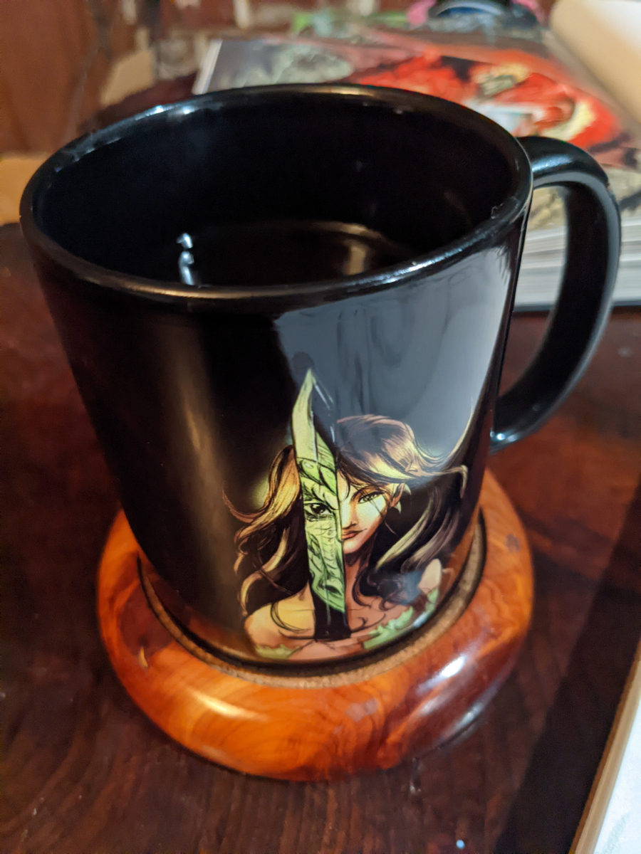 dragon within coffee mug